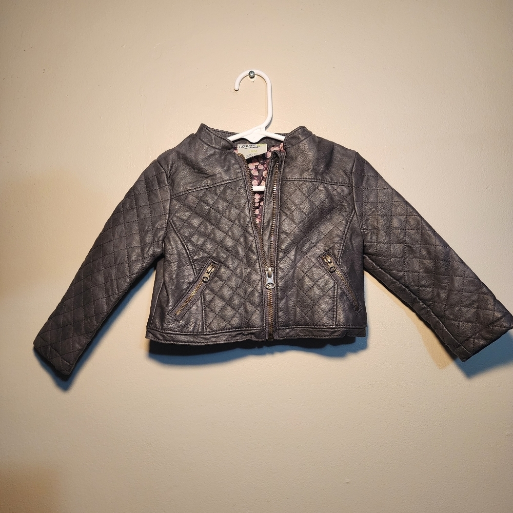 Children's Quilted Gray Jacket Genuine Kids 18M